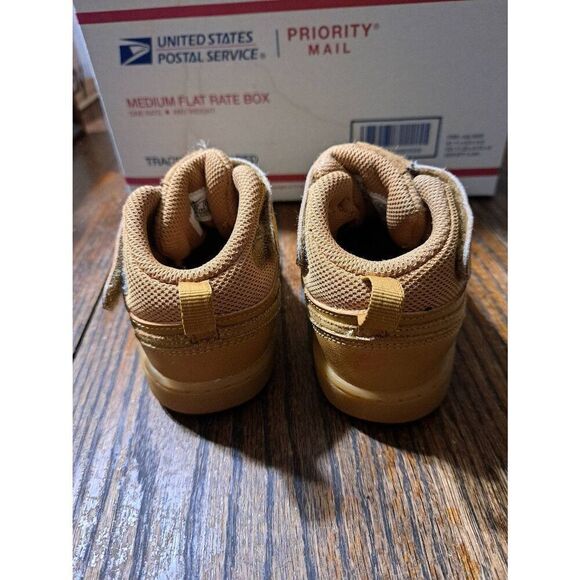 Size 8 Nike Wheat Court Borough Mid 2 Kid Youth High Top Athletic Sneakers Shoes - Picture 4 of 7